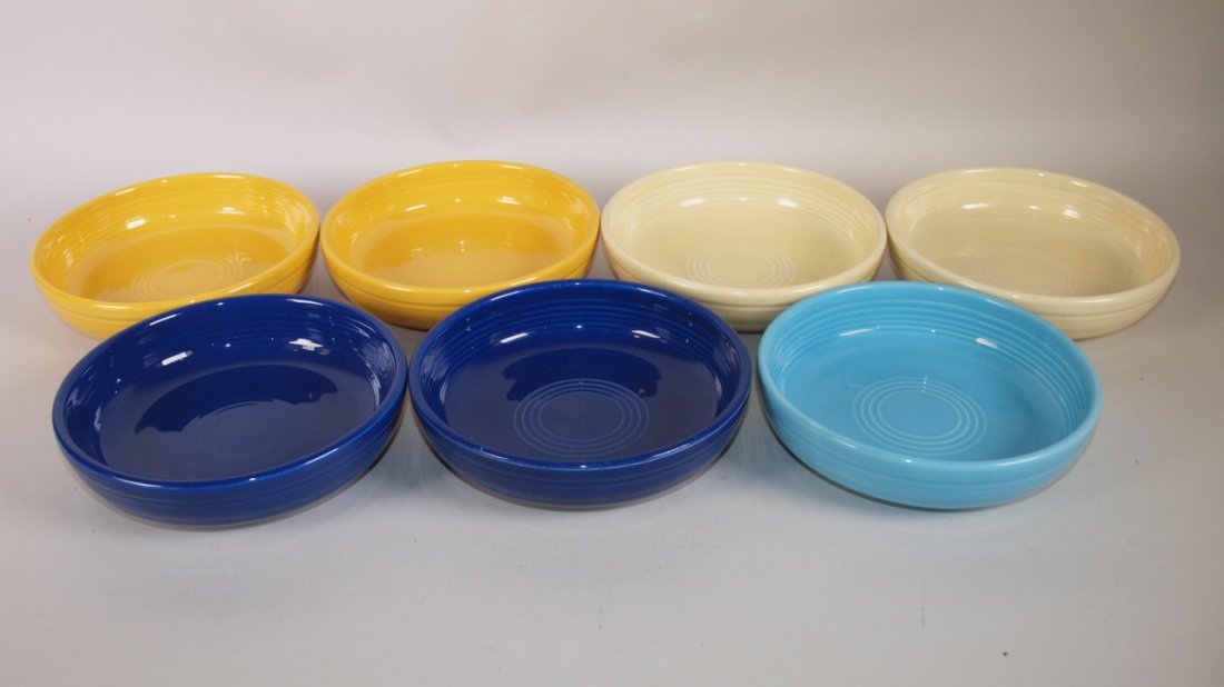 Fiesta 6" dessert bowl group:  lot of 7 assorted colors (1 of 1)