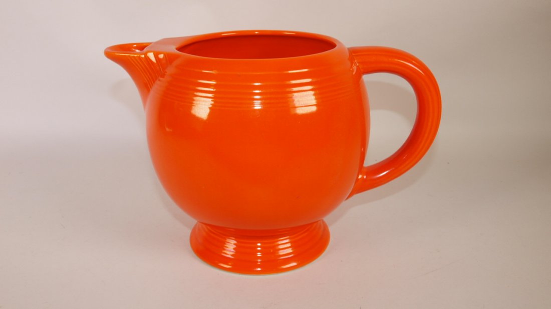 Fiesta ice lip pitcher, red (1 of 1)