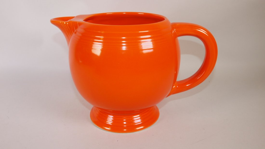 Fiesta ice lip pitcher, red (1 of 1)
