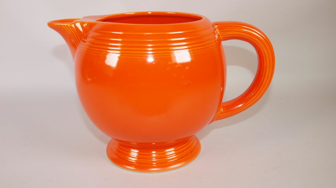 Fiesta ice lip pitcher, red (1 of 1)