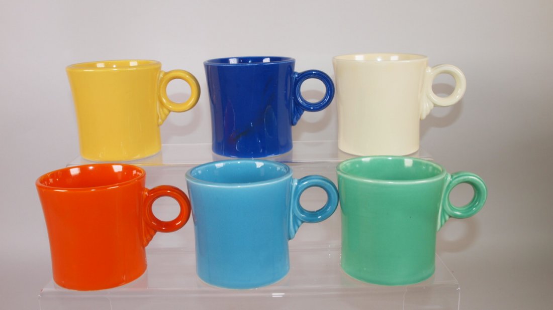 Fiesta mug group:  6 original colors, nick & hairline, (1 of 1)