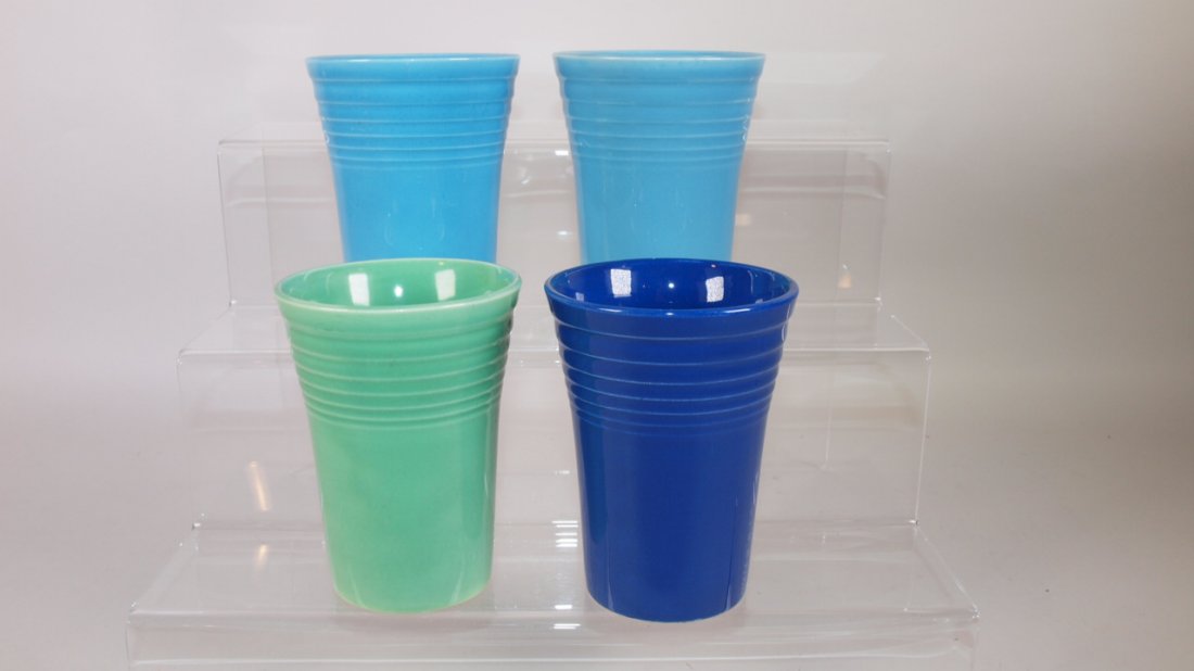 FIesta water tumbler group:  2-turquoise, cobalt, green (1 of 1)