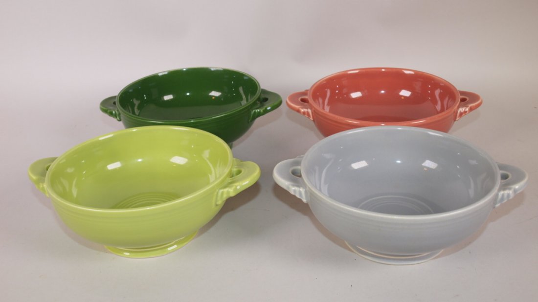 Fiesta cream soup group:  chartreuse, gray, dark green (1 of 1)