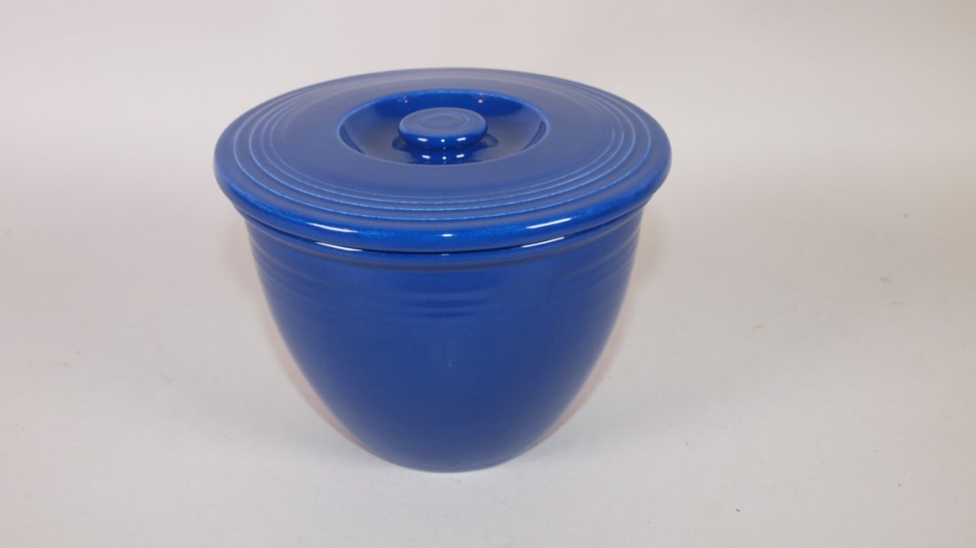 Fiesta #1 mixing bowl lid, cobalt, with matching #1 (1 of 1)