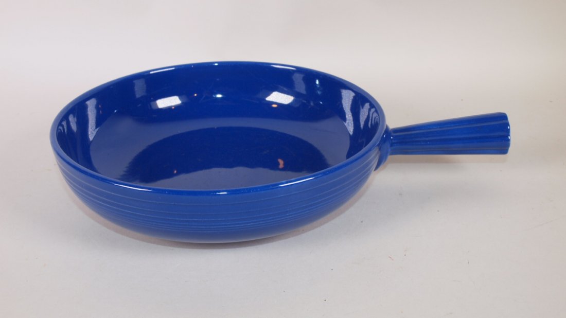 RARE Fiesta cobalt french casserole base, no lid (1 of 2)