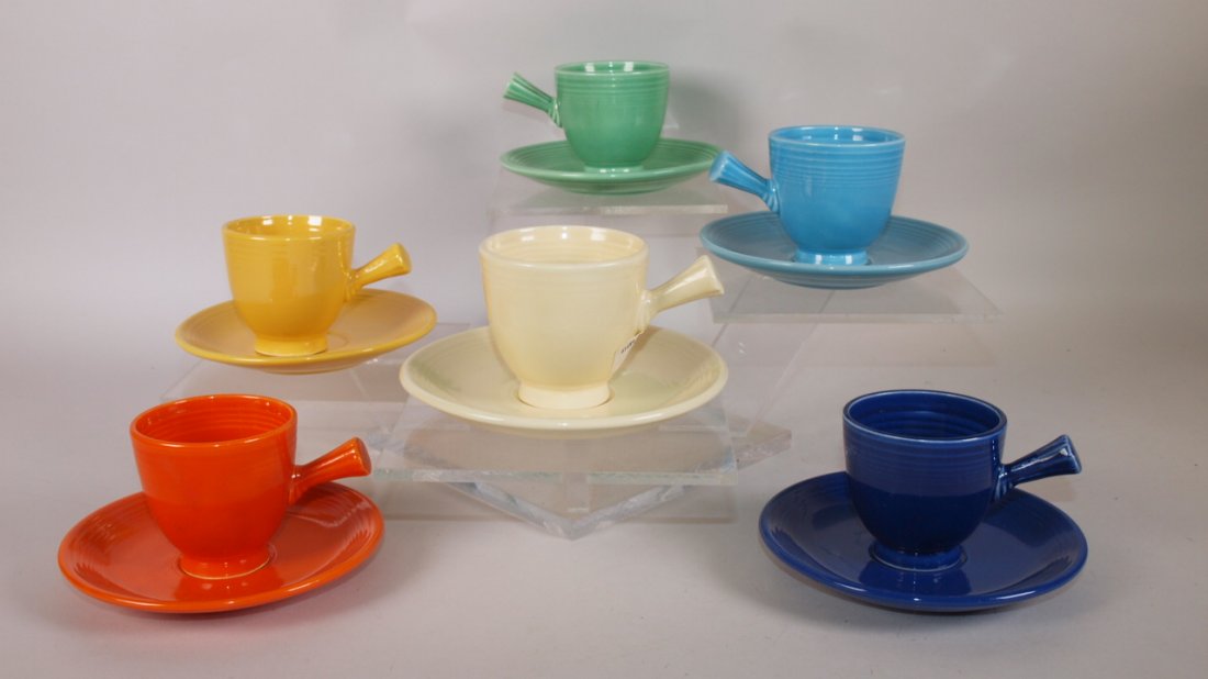 Fiesta Demitasse cup & saucer group:  all 6 original (1 of 1)