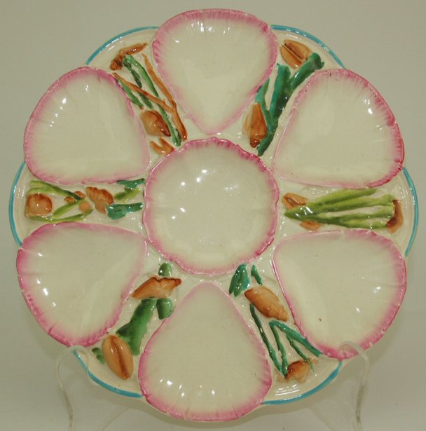 Victoria Pottery Co. (VPC) rare pastel Majolica oyster (1 of 1)