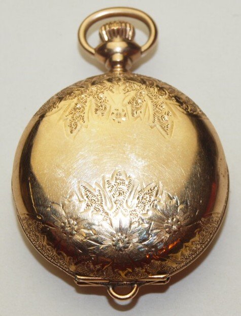 Elgin hunters case pocket watch, case marked US Assay (1 of 2)