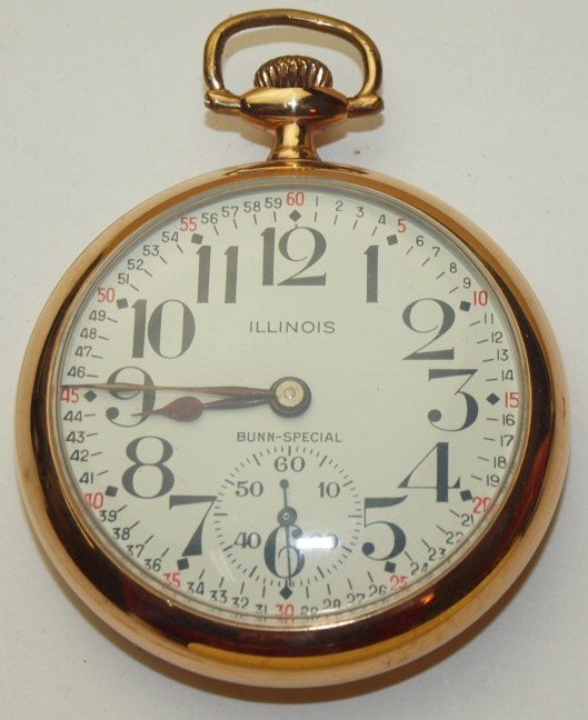 Illinois Bunn Special Railroad pocket watch, 21j, 6 (1 of 1)