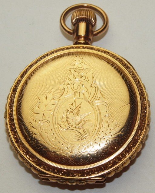 American Waltham hunters case pocket watch, 8s (1 of 2)