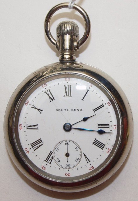 South Bend 331, 15j, 18s, o.f. pocket watch (hairline (1 of 1)