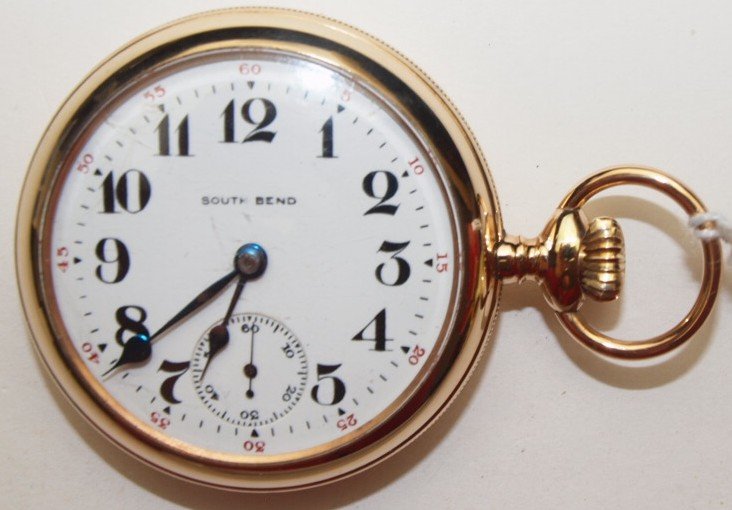 South Bend 330, 15j, 18s, o.f. pocket watch (1 of 1)