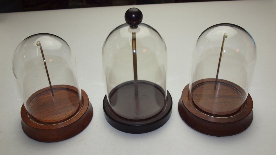 Lot of 2 pocket watch display domes (1 of 1)