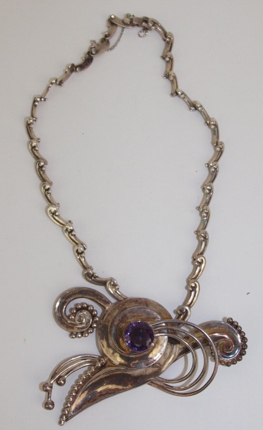 Margot de Taxco sterling silver necklace (1 of 1)