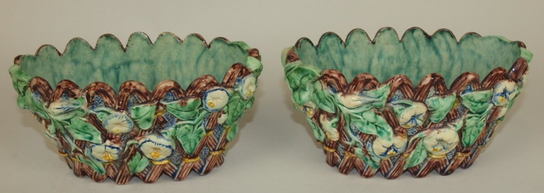 Thomas Sargent (attributed) pair of Palissy style (1 of 1)