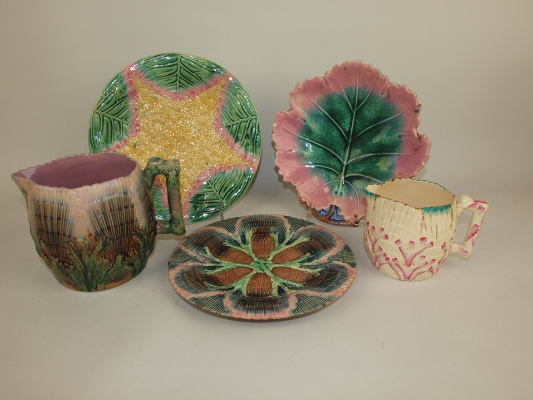 Etruscan majolica lot of 5 pieces (1 of 1)