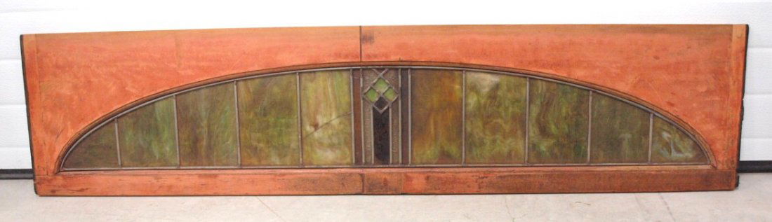 Rare Nickel Plate Road railroad stained leaded glass (1 of 1)