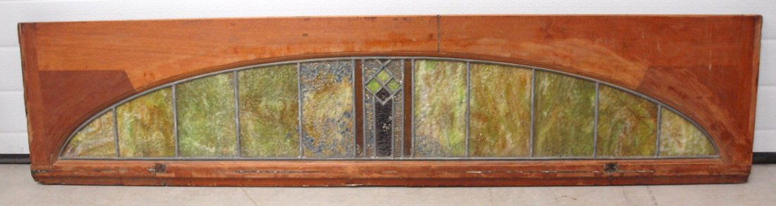 Rare Nickel Plate Road railroad stained leaded glass (1 of 1)