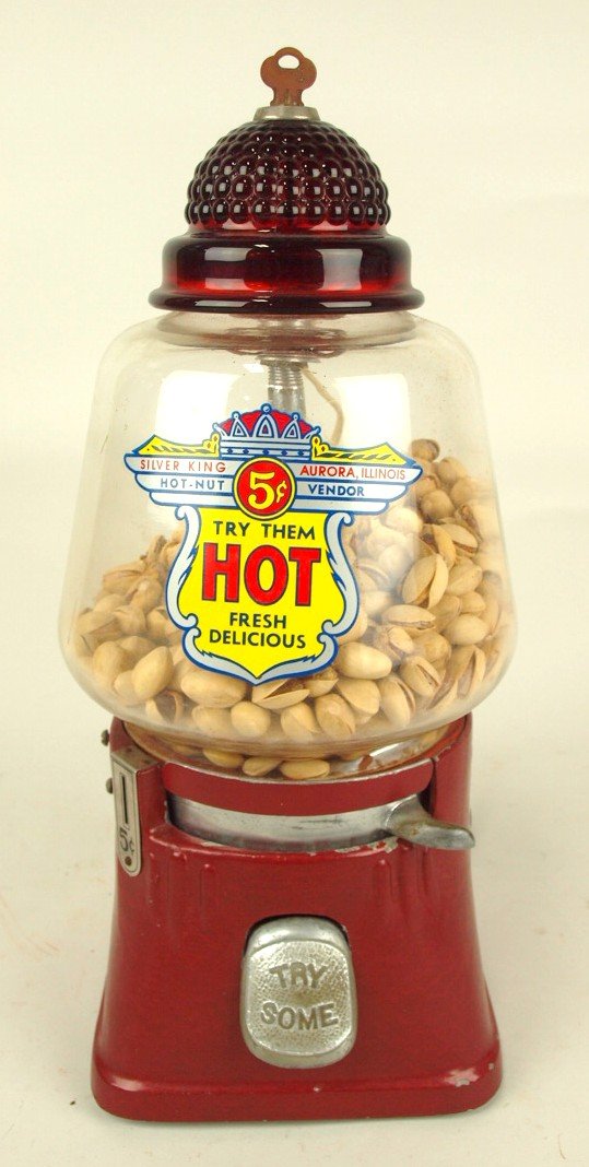 Silver King Hot Nut Vendor, 5 cent (1 of 1)