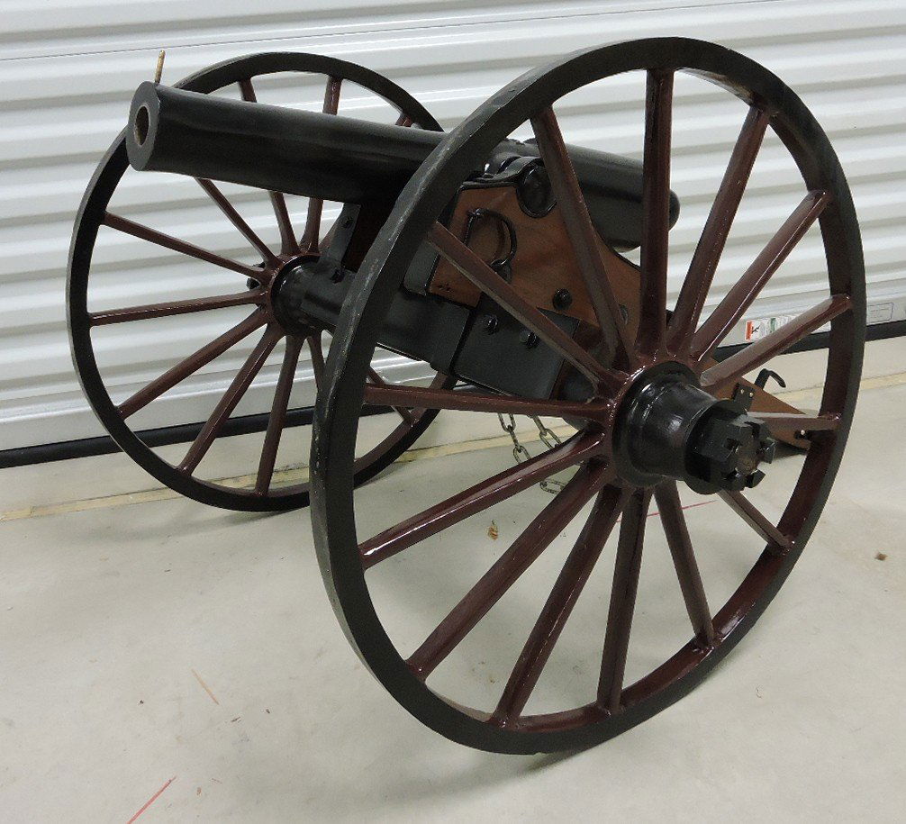 1864 Civil War working cannon replica with 1 1/4" bore,