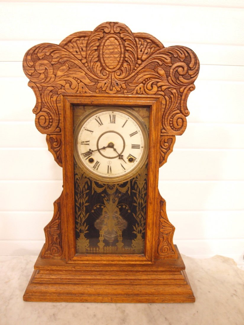 Sessions oak kitchen clock (1 of 1)