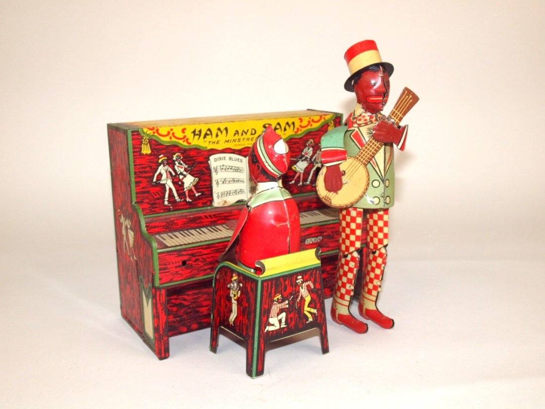 Strauss Ham & Spam the Minstrel Team tin lithograph (1 of 3)