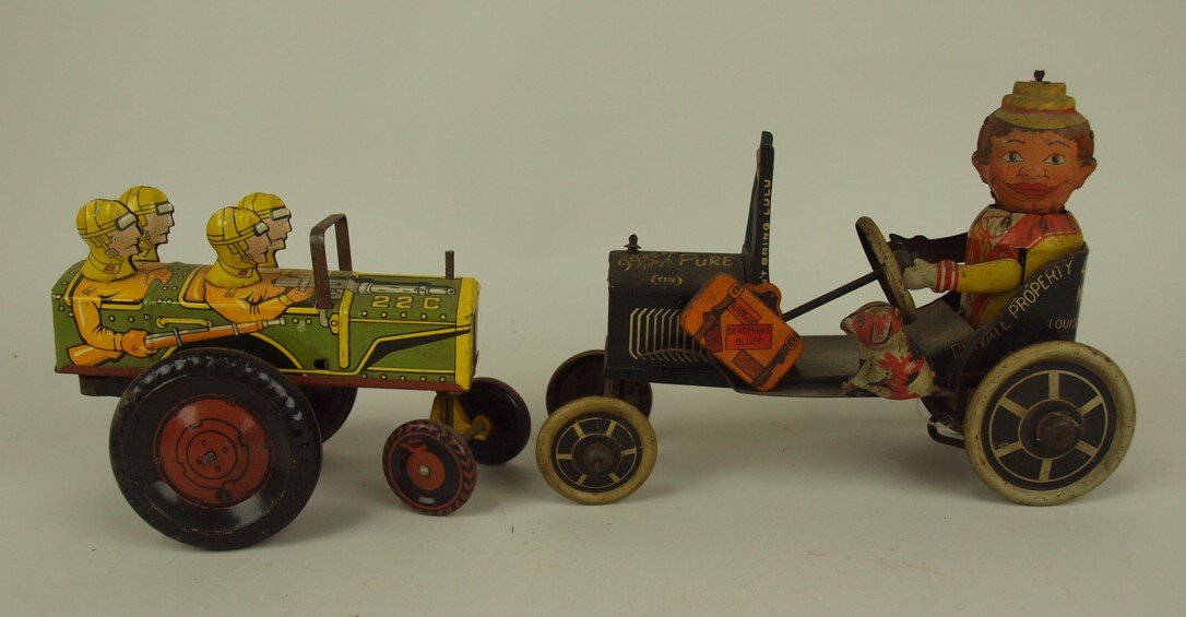 Marx Jumpin Jeep and Funny Flivver tin lithograph (1 of 3)