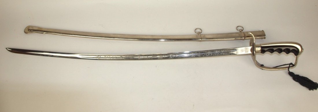 NS Meyer US Military dress sword & scabbord, Colonial, (1 of 2)