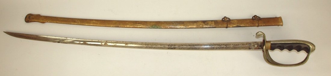 German US MIlitary dress sword, 35", some pitting to (1 of 2)