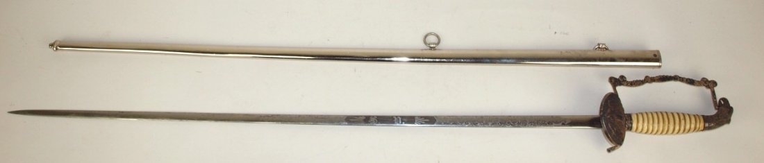 M.C. Lilly lodge sword and scabbord, 36": M.C. Lilly lodge sword and scabbord, 36"