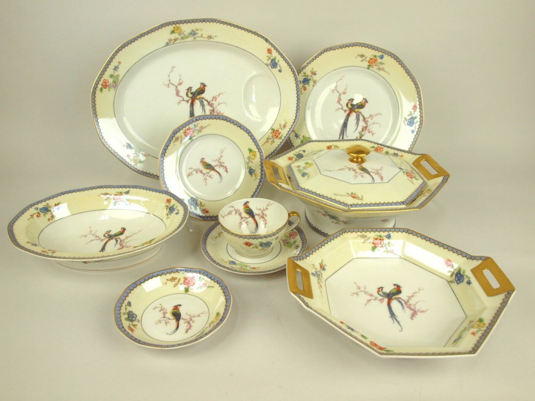 Theodore Haviland "Chambord" set of china: 14" platter, (1 of 3)