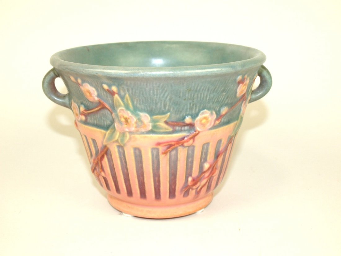Roseville Cherry Blossom flower pot, 4" (1 of 1)