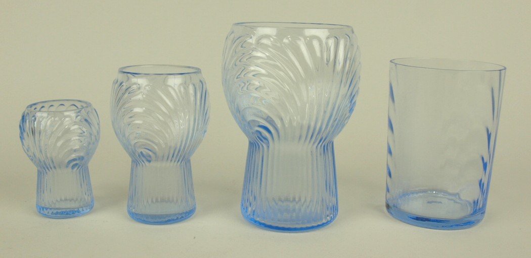 Cambridge blue Caprice lot of 4: 2 oz, 5 oz, & 12 oz (1 of 1)