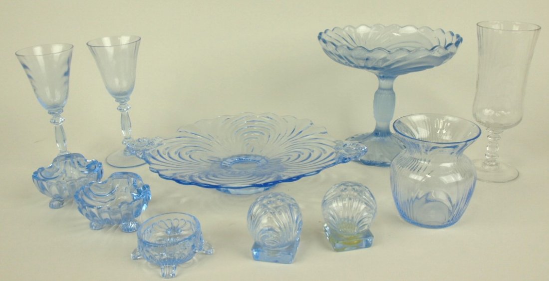 Cambrdge blue Caprice lot of 9 pieces: Alpine compote (1 of 1)
