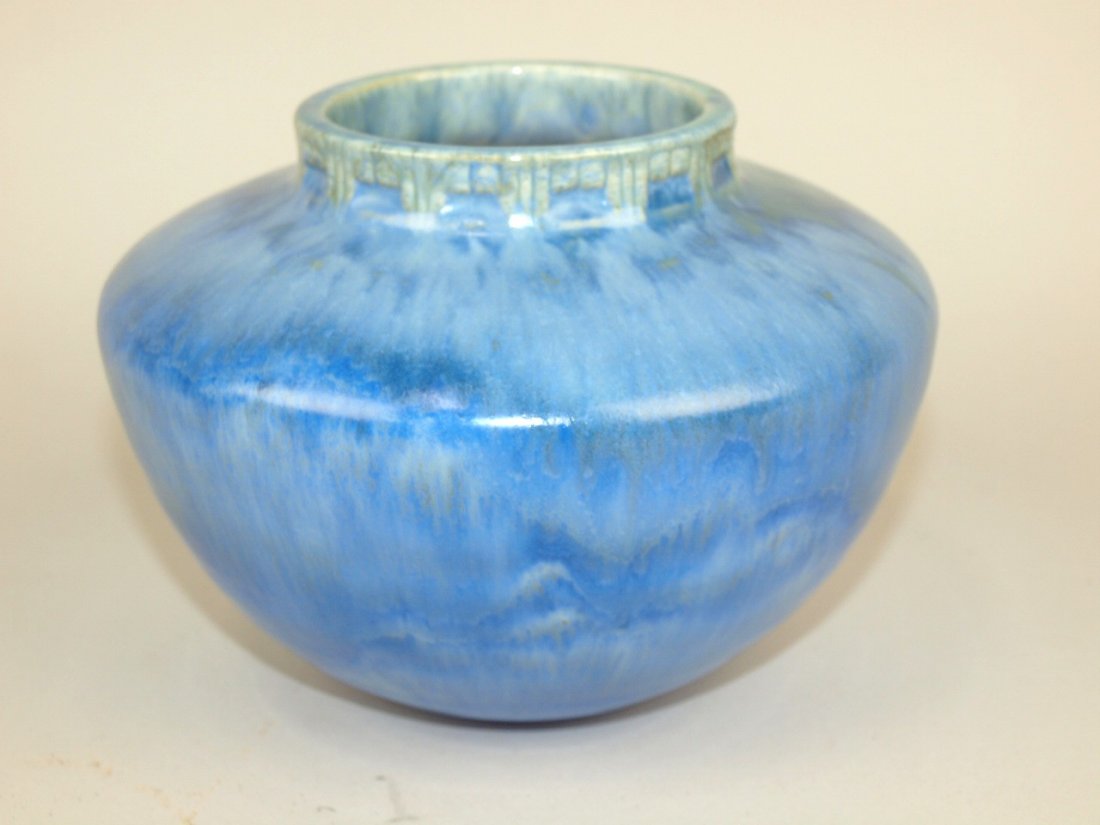 Rookwood art pottery blue bowl/vase, 5" (1 of 1)