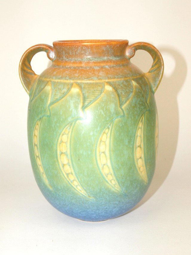 Roseville Falline two handled vase, 7 1/4" (1 of 1)