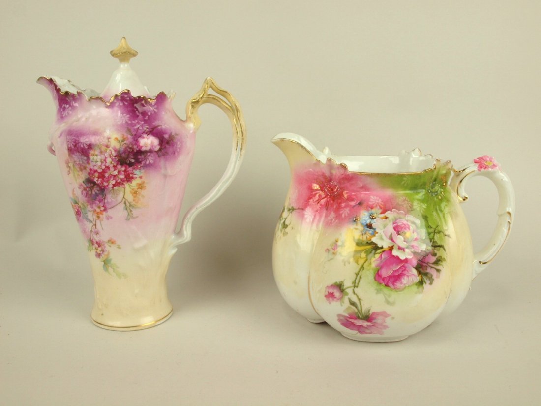 RS Prussia (unmarked) chocolate pot and handmade (1 of 1)