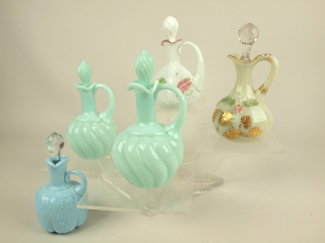Lot of 5 assorted cruets, various conditions (1 of 1)