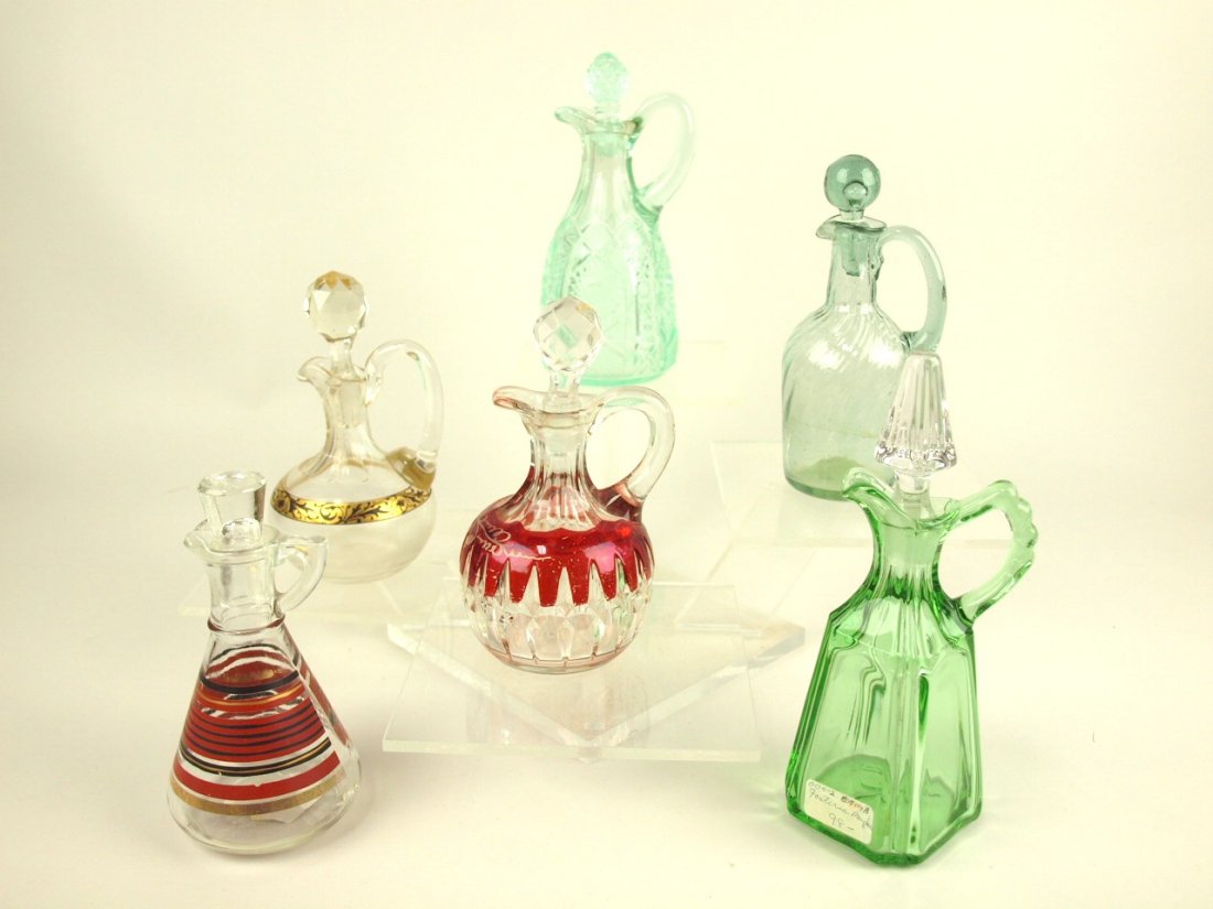Lot of 6 assorted cruets, various conditions (1 of 1)