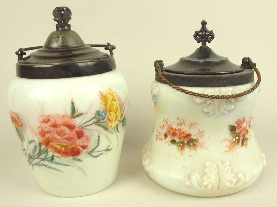 Lot of 2 Wavecrest buscuit jars (1 of 1)