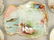 French Limoges 7 piece porcelain seafood set: 11" tray - 2