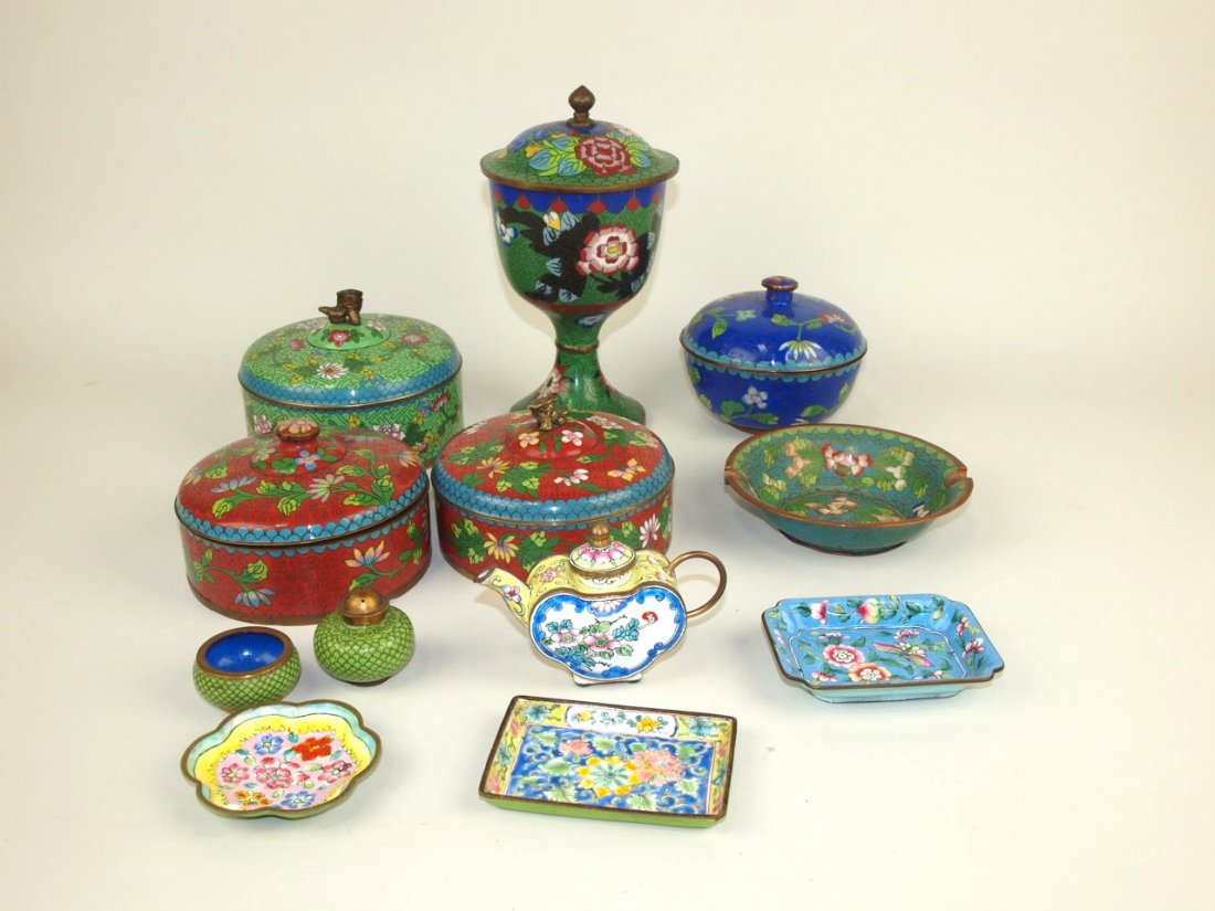 Cloissone lot of 12 assorted pieces (1 of 1)