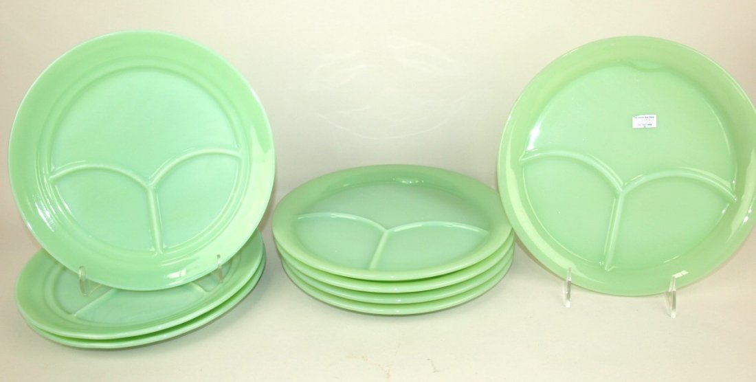 Fire King set of 8-9 1/2" grill plates (1 of 1)