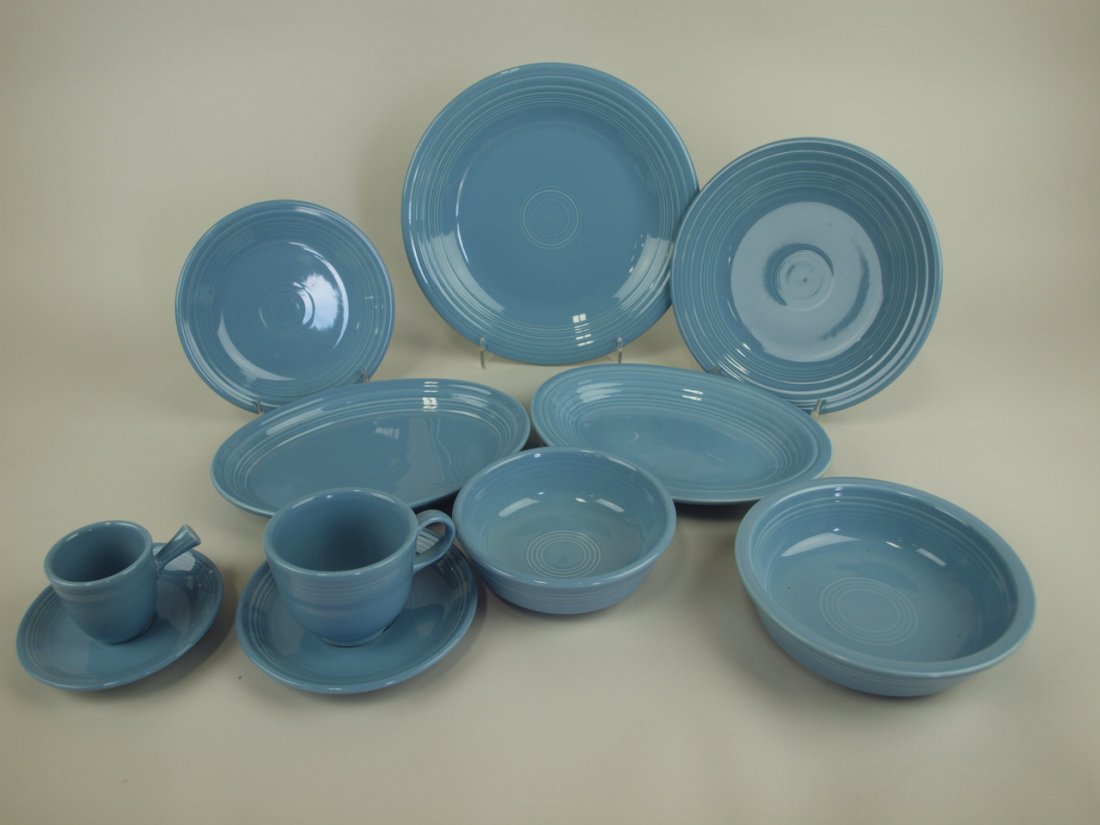 Fiesta Post 86 periwinkle lot of 9 pieces (1 of 1)
