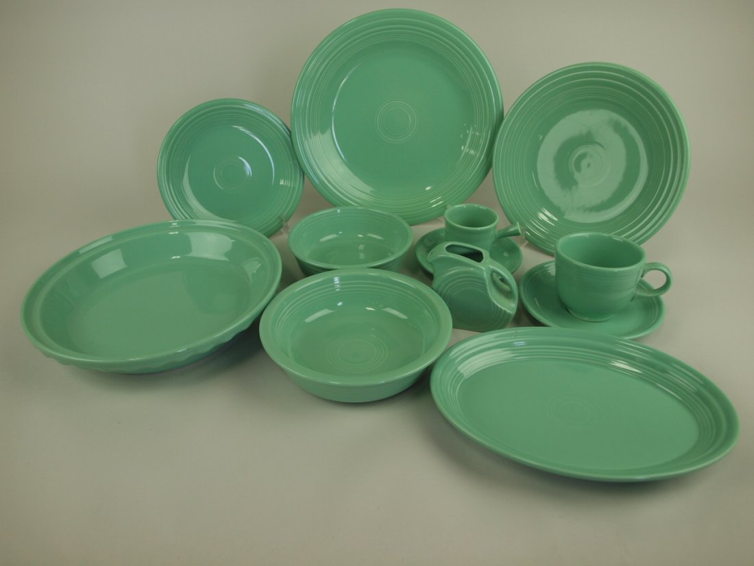 Fiesta Post 86 seamist green lot of 10 pieces (1 of 1)