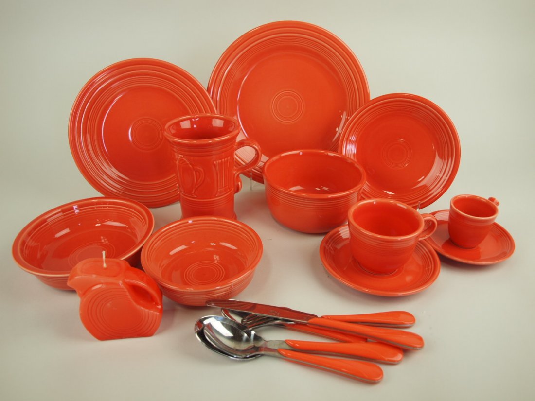 Fiesta Post 86 persimmon lot of 10 pieces (1 of 1)