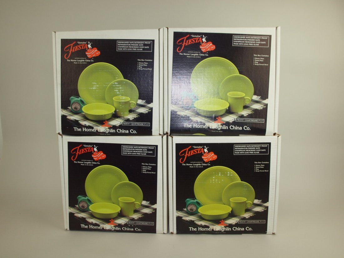 Fiesta Post 86 set of 4-4 piece place settings, NIB (1 of 1)