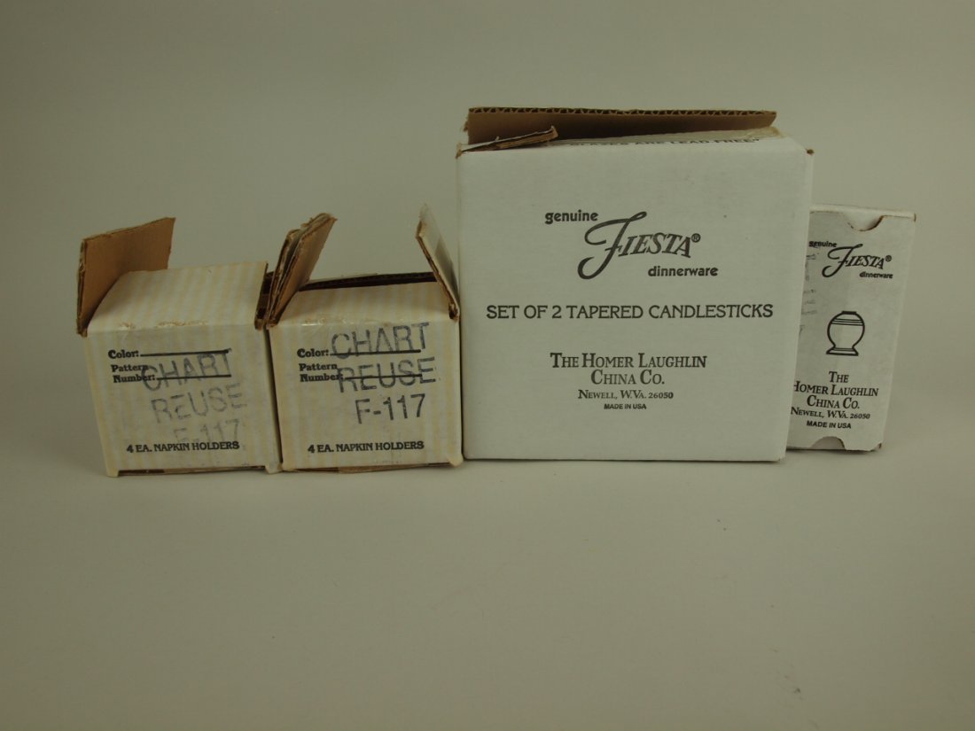 Fiesta Post 86 2 sets of 4 napkin rings, pair tapered (1 of 1)