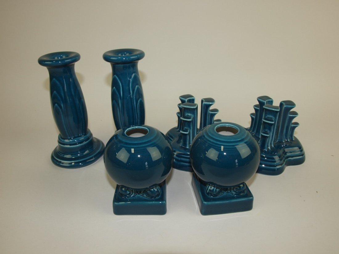 Fiesta Post 86 juniper candle holder group: 3 pair (1 of 1)