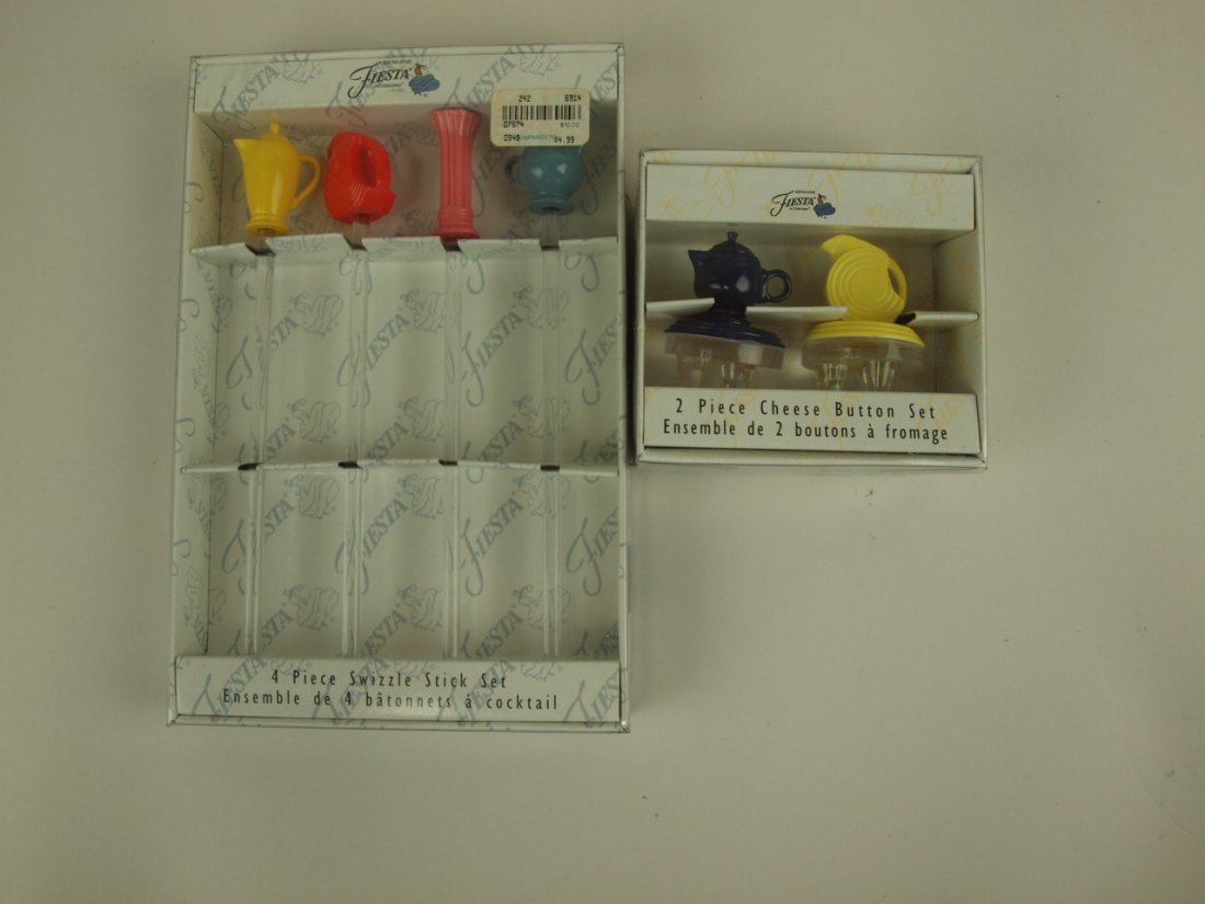 Fiesta Post 86 4 piece swizzle stick set and 2 pc (1 of 1)